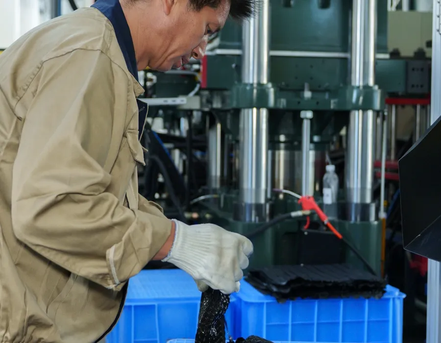 Rubber processing and quality inspection